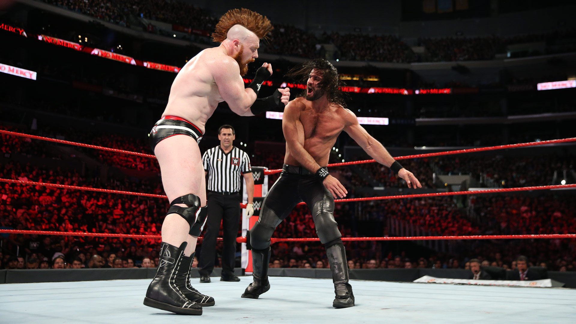 Raw Tag Team Champions Dean Ambrose Seth Rollins Def Cesaro