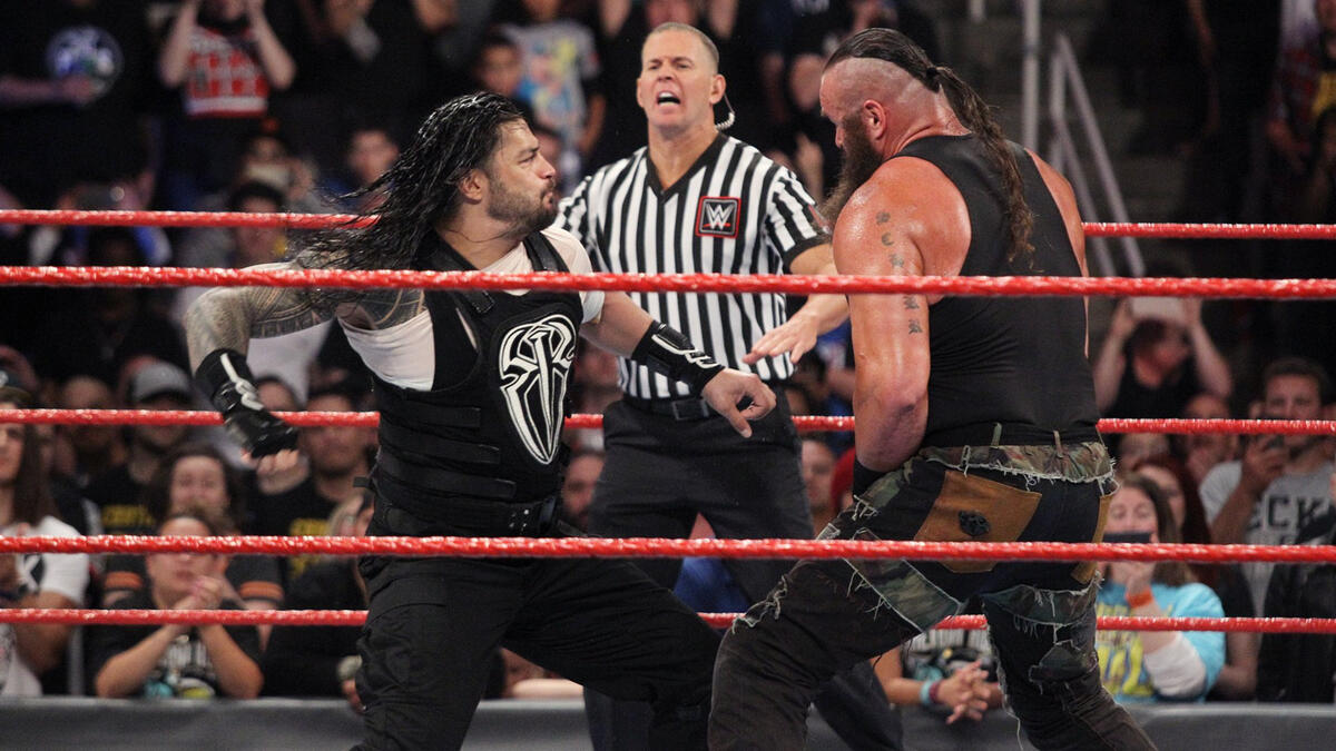 Roman Reigns Vs Braun Strowman Photos Wwe