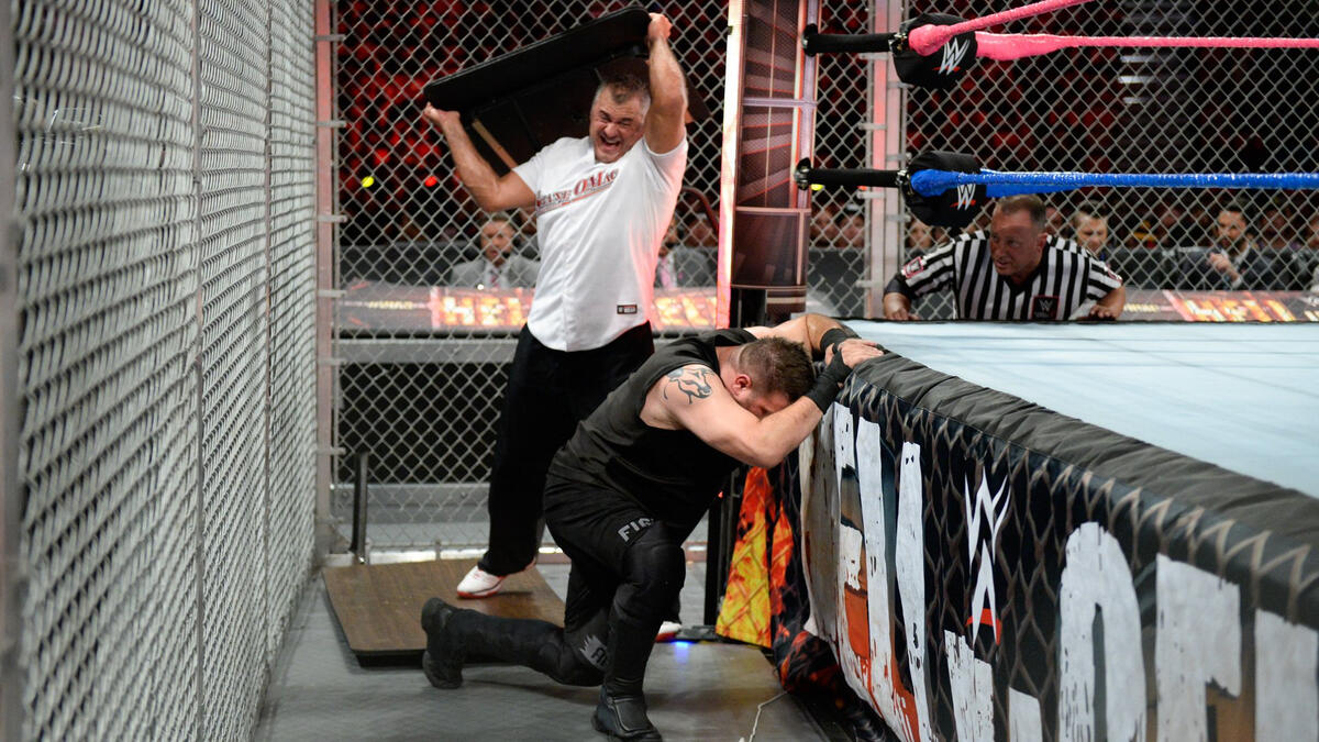 Shane McMahon Vs Kevin Owens Falls Count Anywhere Hell In A Cell