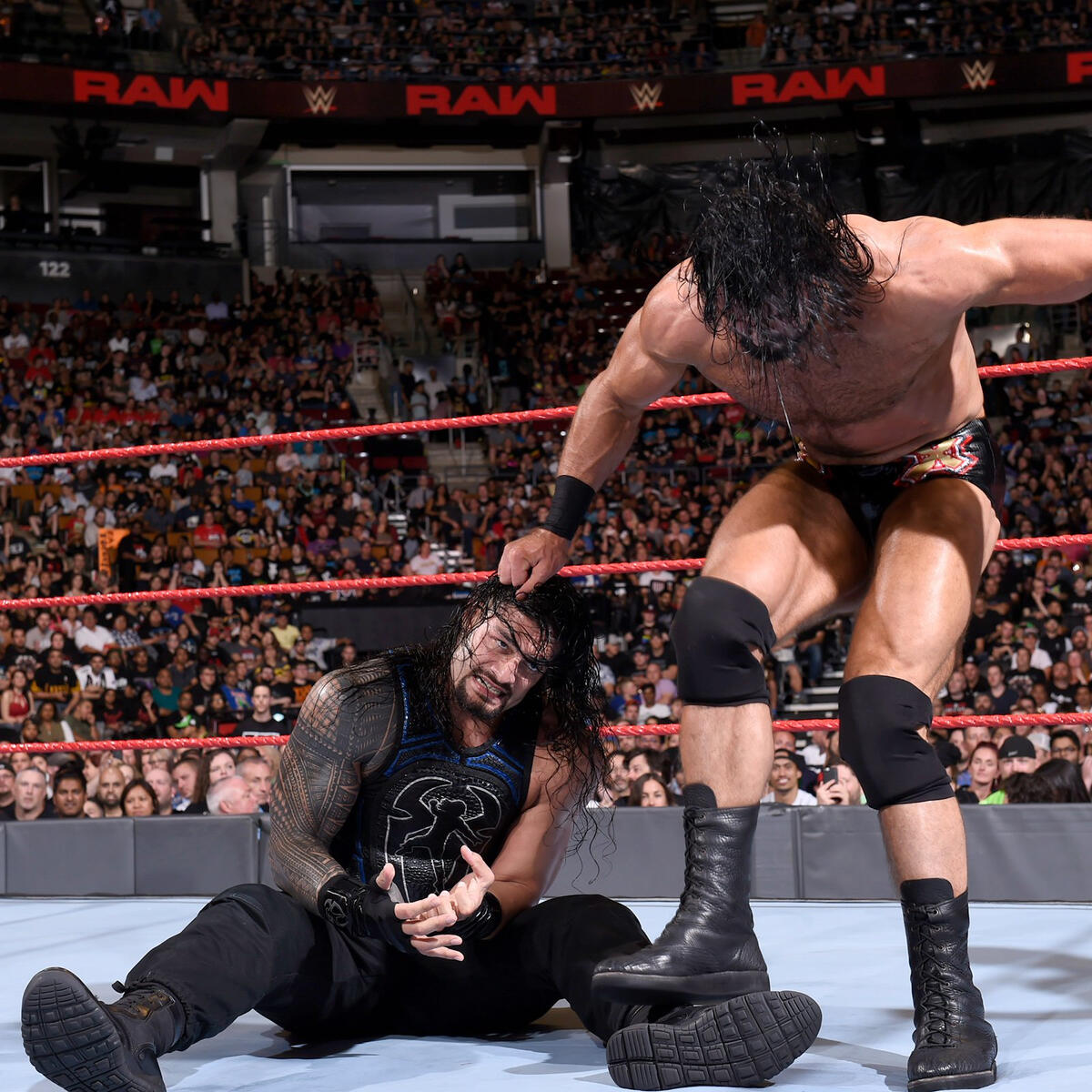 Roman Reigns Braun Strowman Vs Dolph Ziggler Drew McIntyre Photos