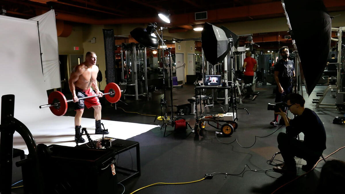 Brock Lesnar poses for the April 2013 cover of Muscle & Fitness Magazine:  photos