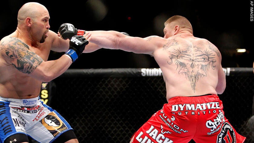 At 6-foot-3 and 266 pounds, Brock Lesnar is a feared fighter in any ring, and with good reason.