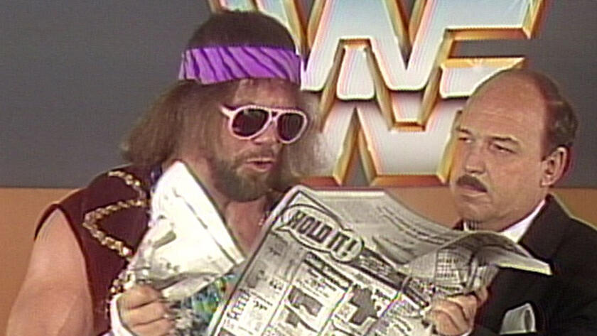 Macho Man Randy Savage says Hulk Hogan & Tito Santana are yesterday's news:  Prime Time Wrestling, December 3, 1985