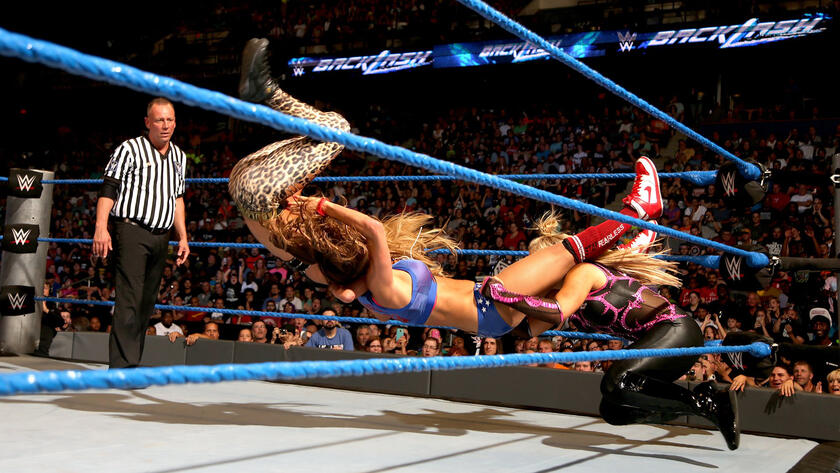 Enter Natalya and bam! superplex powerbomb