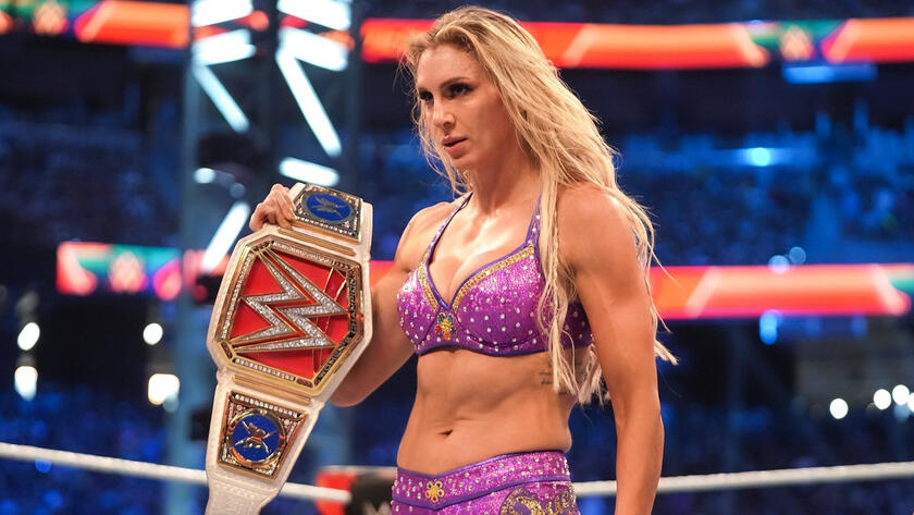 charlotte flair with big bra ad