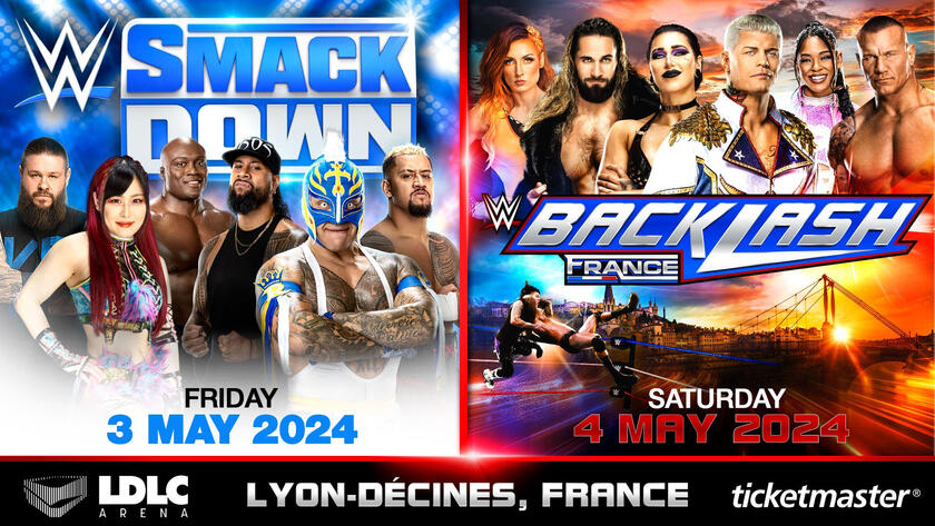 Tickets for WWE Backlash France available on January 12 | WWE