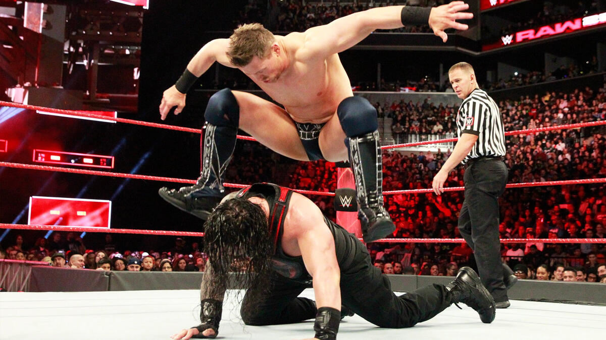 Roman Reigns Vs The Miz Intercontinental Championship Match Raw