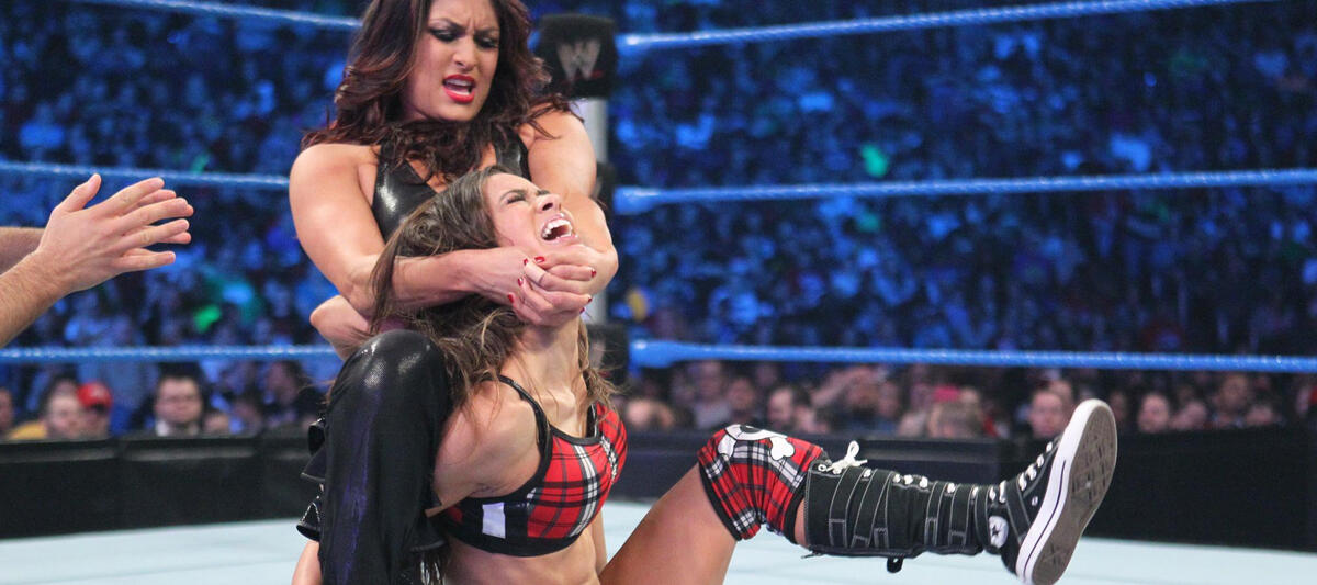 AJ Vs Nikki Bella SmackDown March 16 2012 WWE