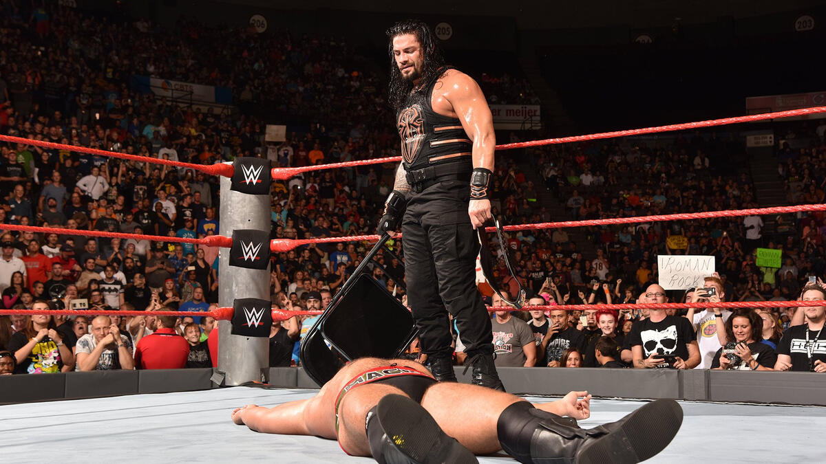 Roman Reigns Vs Rusev United States Championship Match Raw Sept