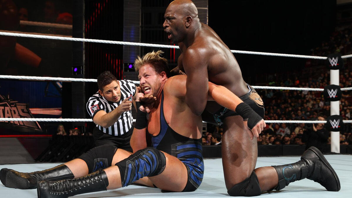 Jack Swagger Vs Titus O Neil WWE Superstars February 13 2015 WWE