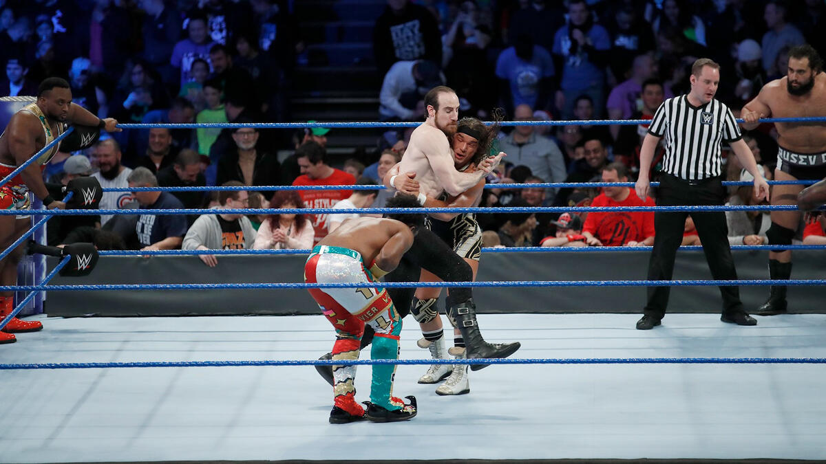 The New Day Vs Rusev Aiden English Vs Chad Gable Shelton Benjamin