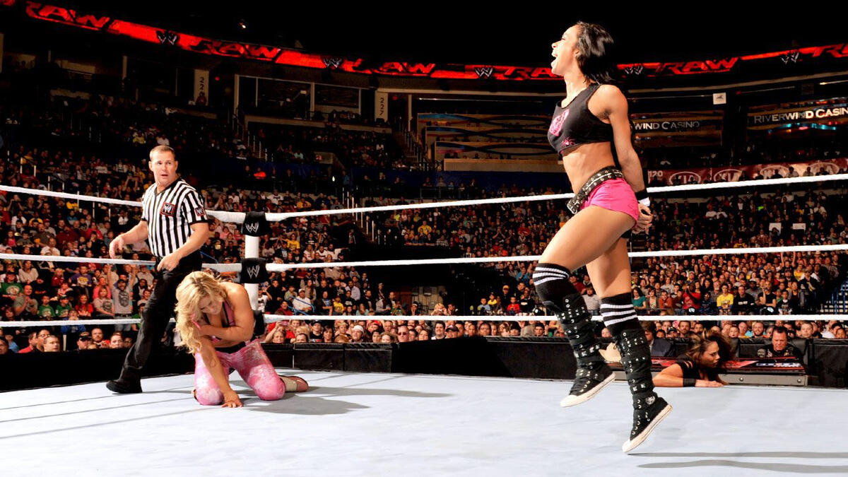 Natalya The Bella Twins Vs Summer Rae Aj Lee Tamina Snuka Photos