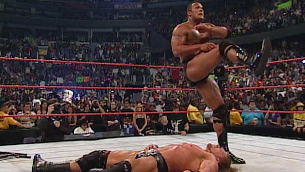 History Of Wrestling Wwf Title Triple H C Vs The Rock 