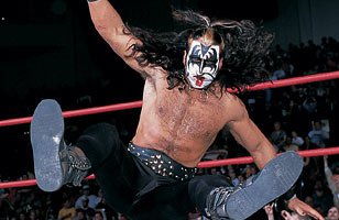 The Demon drops a big leg in WCW.