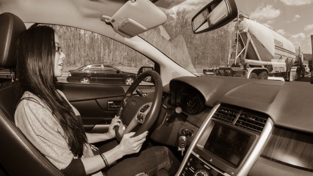 aj lee and john cena in a car