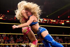 Charlotte battles Summer Rae for the NXT Women's Championship