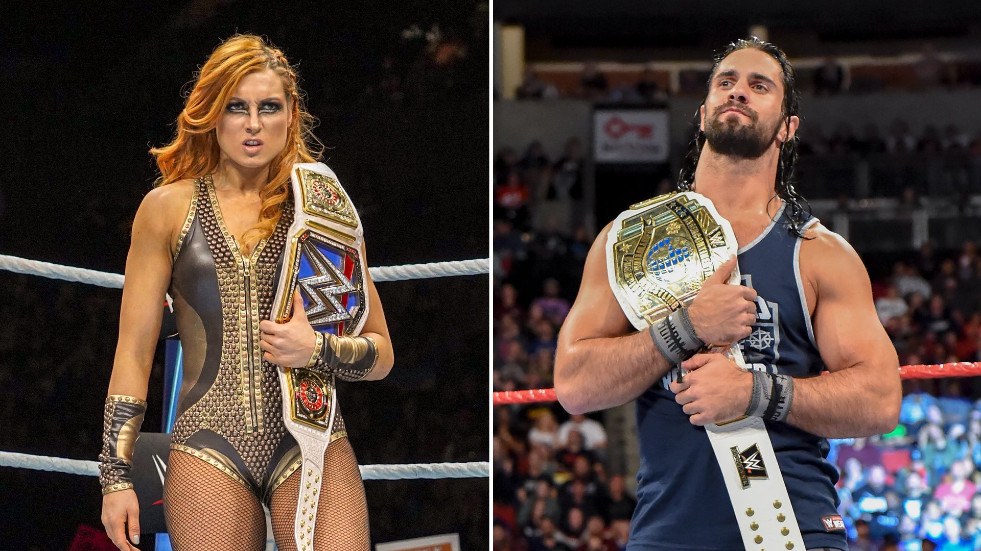 Becky Lynch Seth Rollins Fight Over Whos Really The Man - 