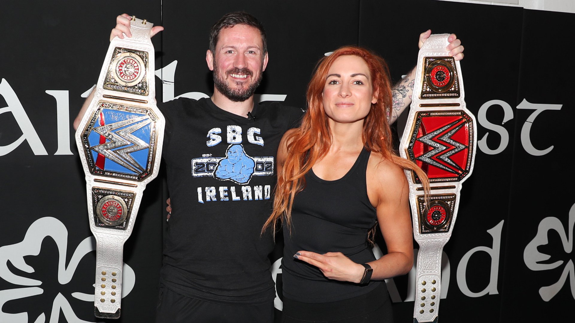 Conor McGregor's coach trains Becky Lynch in Dublin