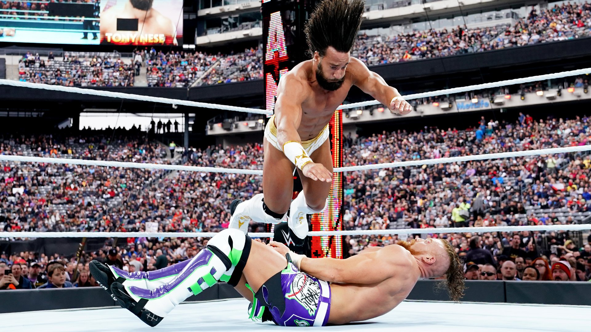 Former friends Tony Nese and Buddy Murphy clash for the WWE Cruiserweight Title WrestleMania 35 Kickoff