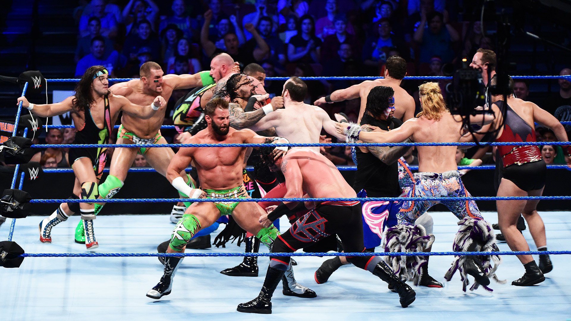 The Usos, American Alpha & The Hype Bros vs. Breezango, The Ascension & The  Vaudevillains: SmackDown Live, Aug. 16, 2016