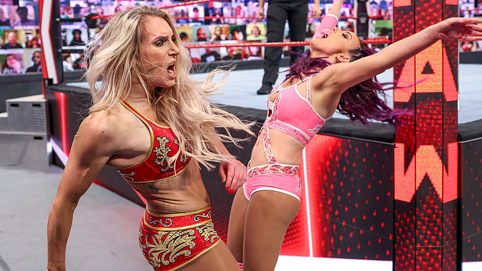 Charlotte Flair vs. Peyton Royce Raw Jan. 18 2021