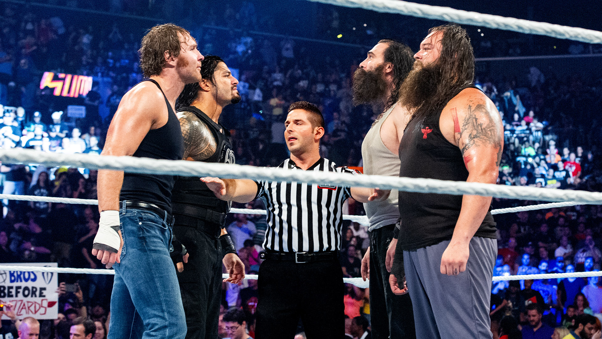 FULL MATCH: Roman Reigns & Dean Ambrose vs. The Wyatt Family: SummerSlam  2015