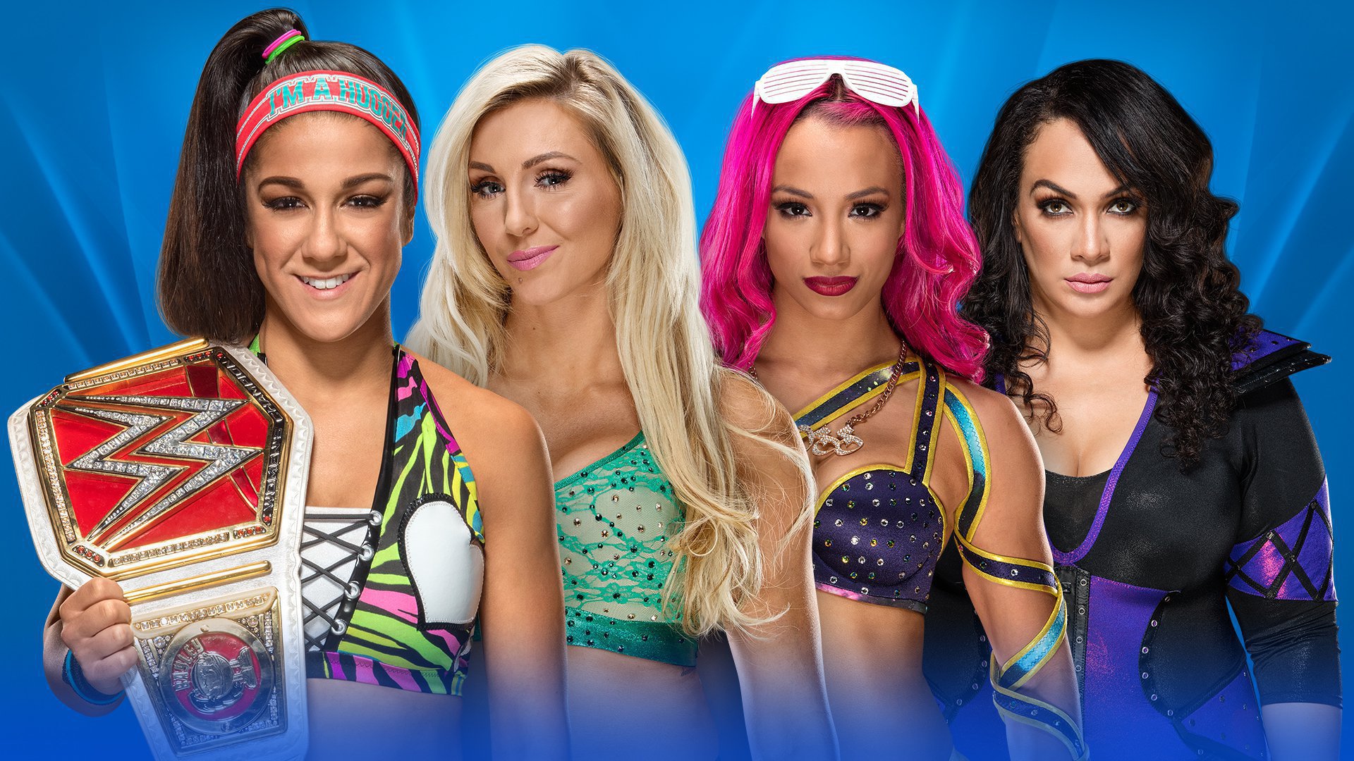 Raw Women’s Champion Bayley vs. Charlotte Flair vs. Sasha Banks vs. Nia ...