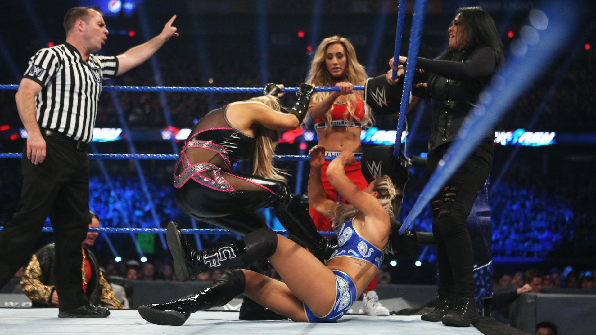 Natalya, Carmella & Tamina def. SmackDown Women's Champion Naomi ...