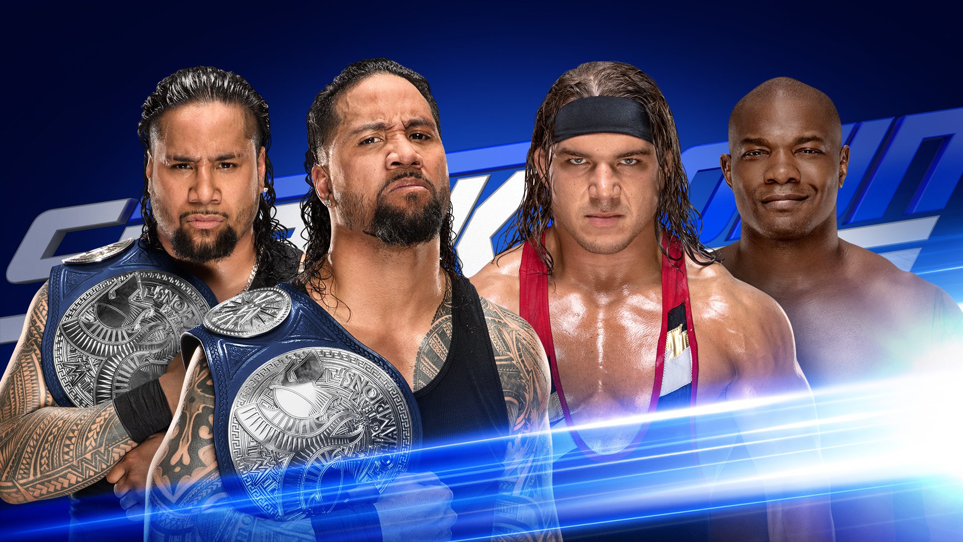 SmackDown Tag Team Champions The Usos defend against Shelton Benjamin ...