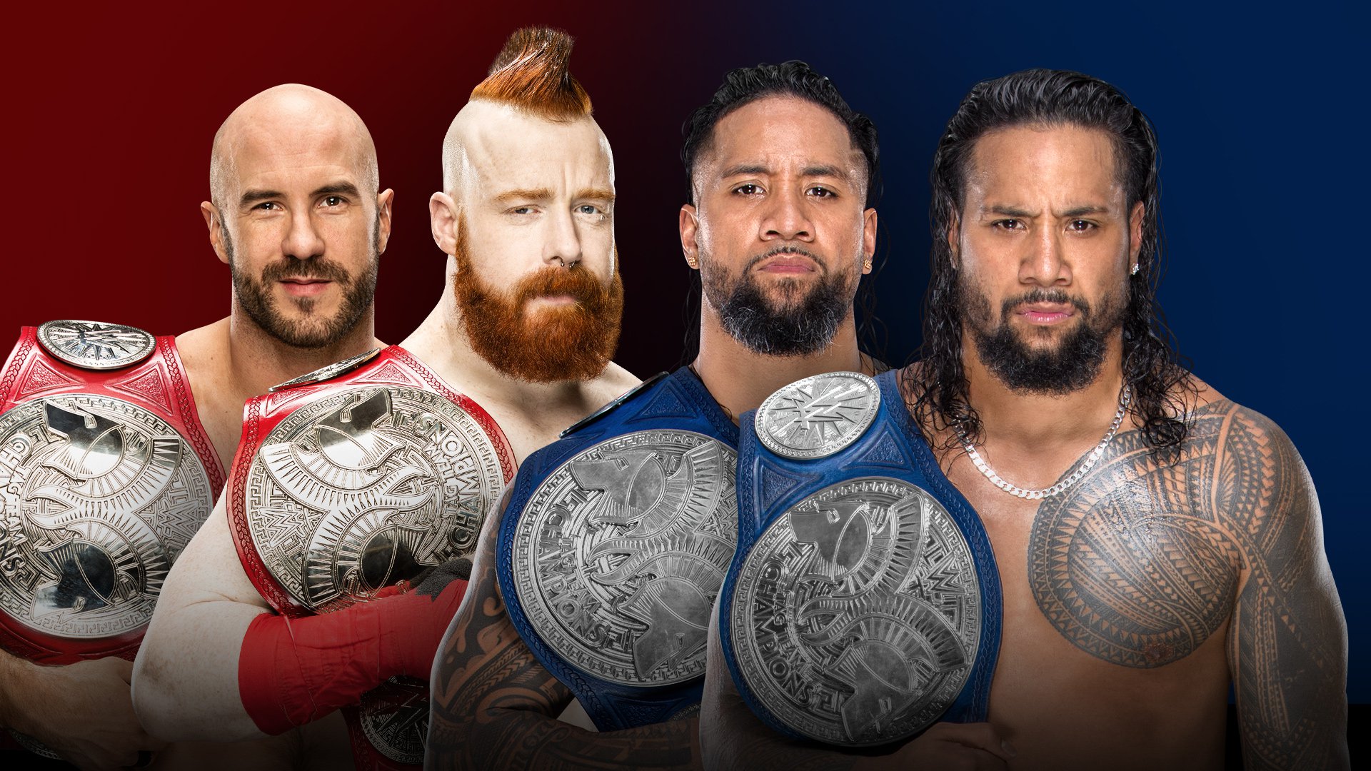 Raw Tag Team Champions Cesaro & Sheamus Vs. SmackDown Tag Team ...