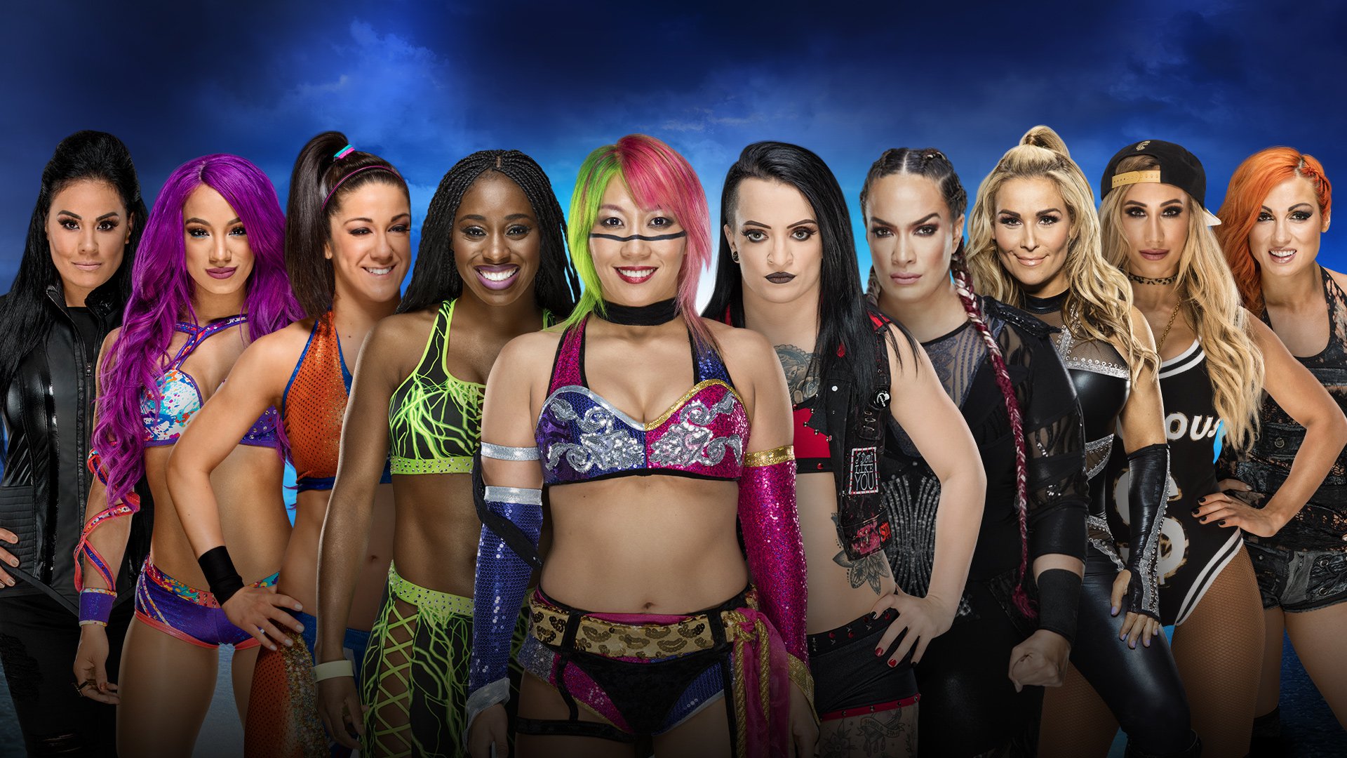 The firstever 30Woman OverTheTop Royal Rumble Match WWE