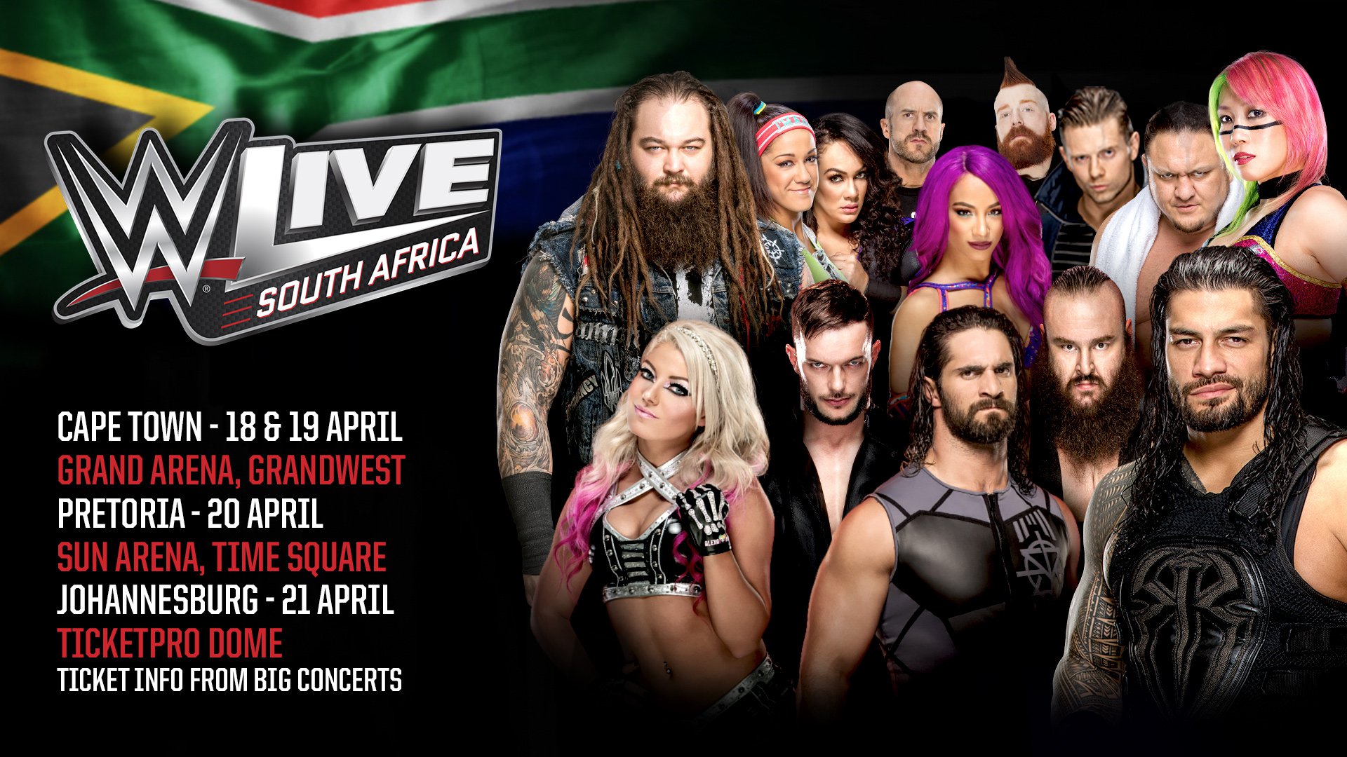 WWE Live tours through South Africa this April | WWE