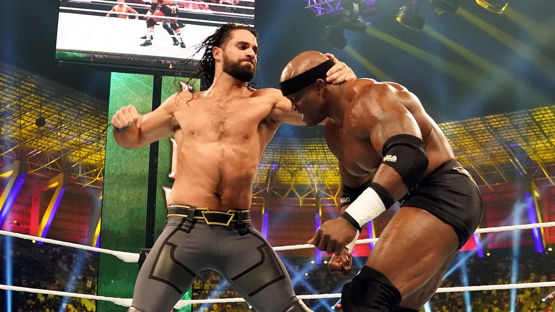 Seth Rollins Def Bobby Lashley Wwe World Cup First Round Match Wwe 