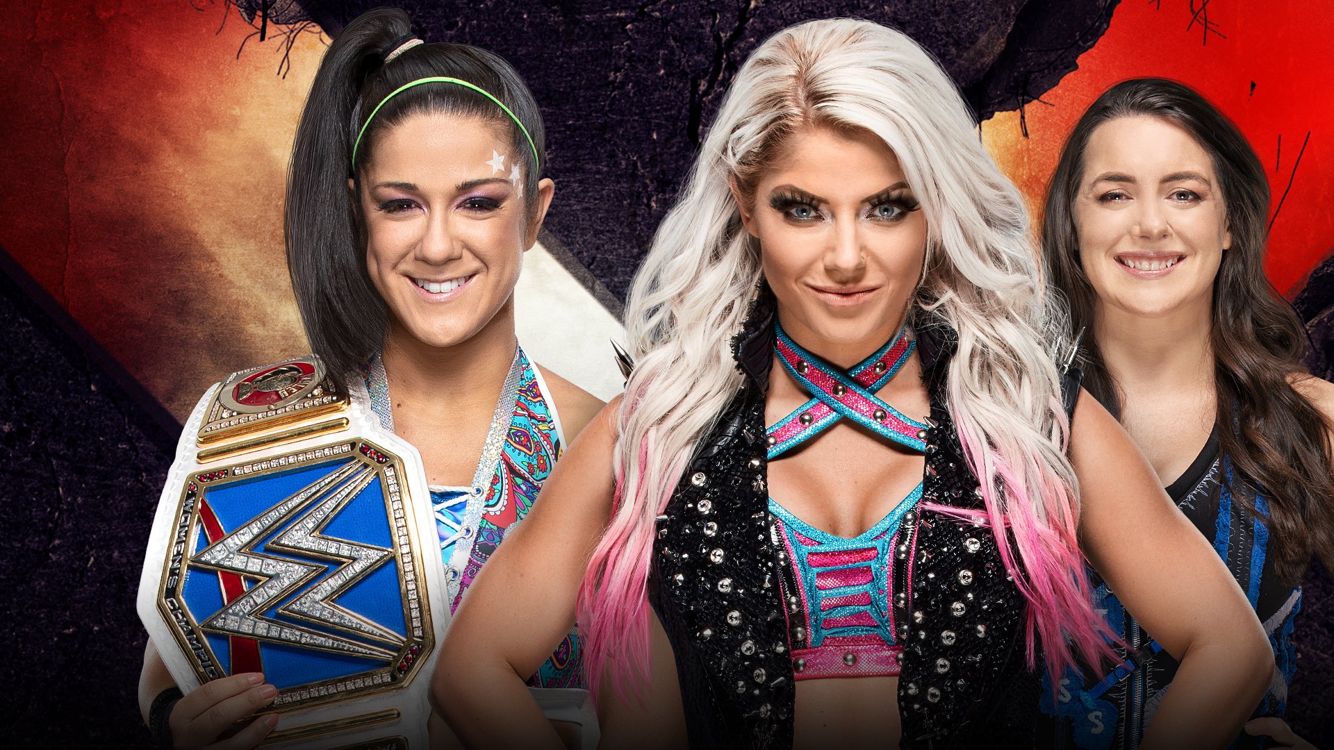 Smackdown Women’s Champion Bayley Vs Alexa Bliss And Nikki Cross 2 On 1 Handicap Match Wwe