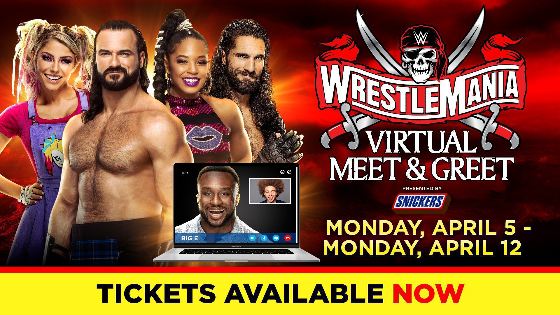 Tickets available now for the largest selection of WWE Virtual Meet & Greets in WWE history