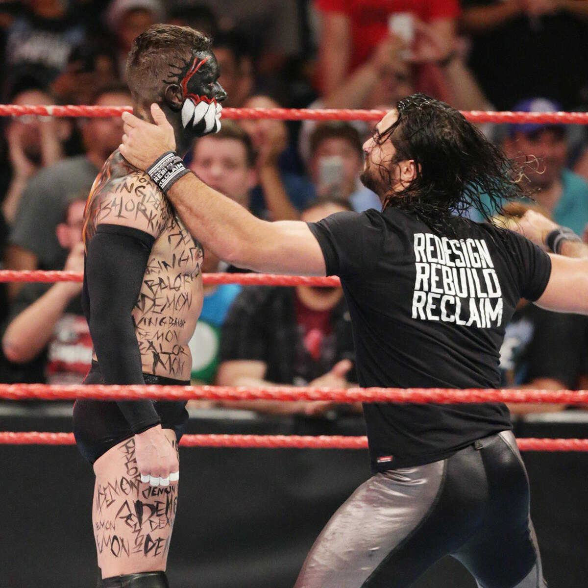 Seth Rollins comes face-to-face with The Demon King: photos | WWE