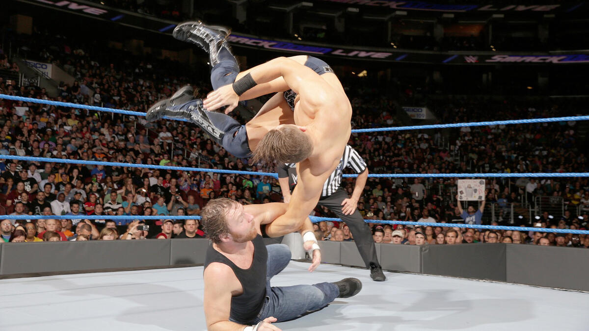 John Cena & Dean Ambrose vs. AJ Styles & The Miz: photos | WWE