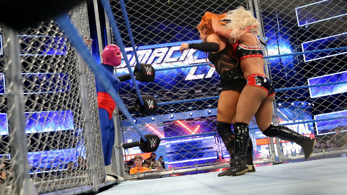 Becky Lynch vs Alexa Bliss  Steel Cage Match by SkyHighRollins on  DeviantArt