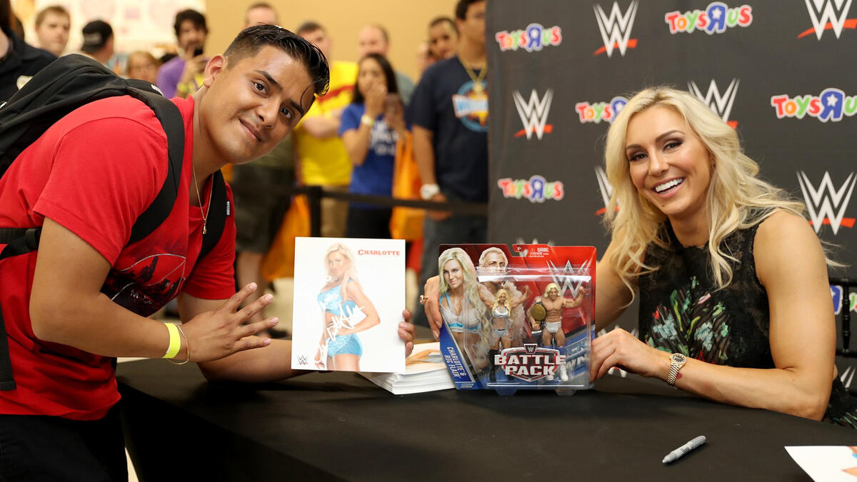 Charlotte Flair meets WWE Universe at Toys 