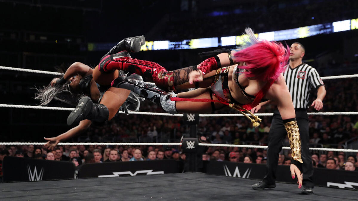 Asuka defended the NXT Women's TItle against Ember Moon.