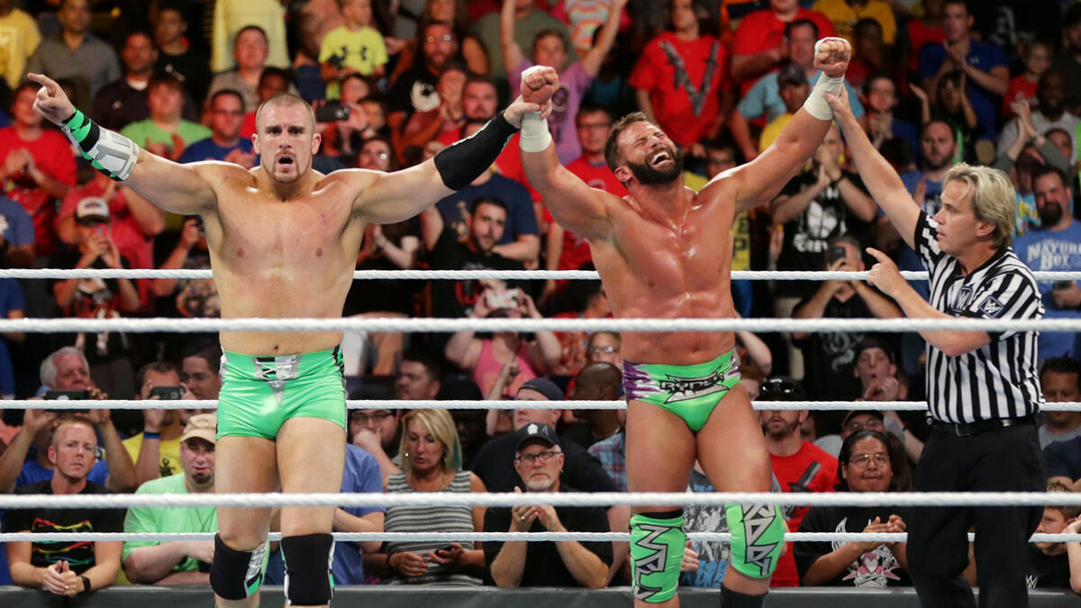 The Hype Bros are victorious in Ryder's return match.