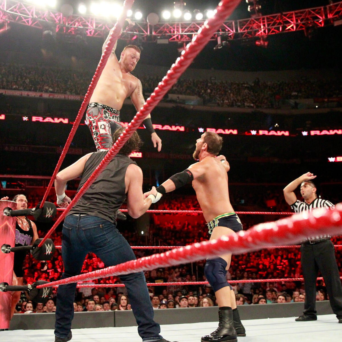 Dean Ambrose, Heath Slater & Rhyno vs. The Miz & The Miztourage: photos ...