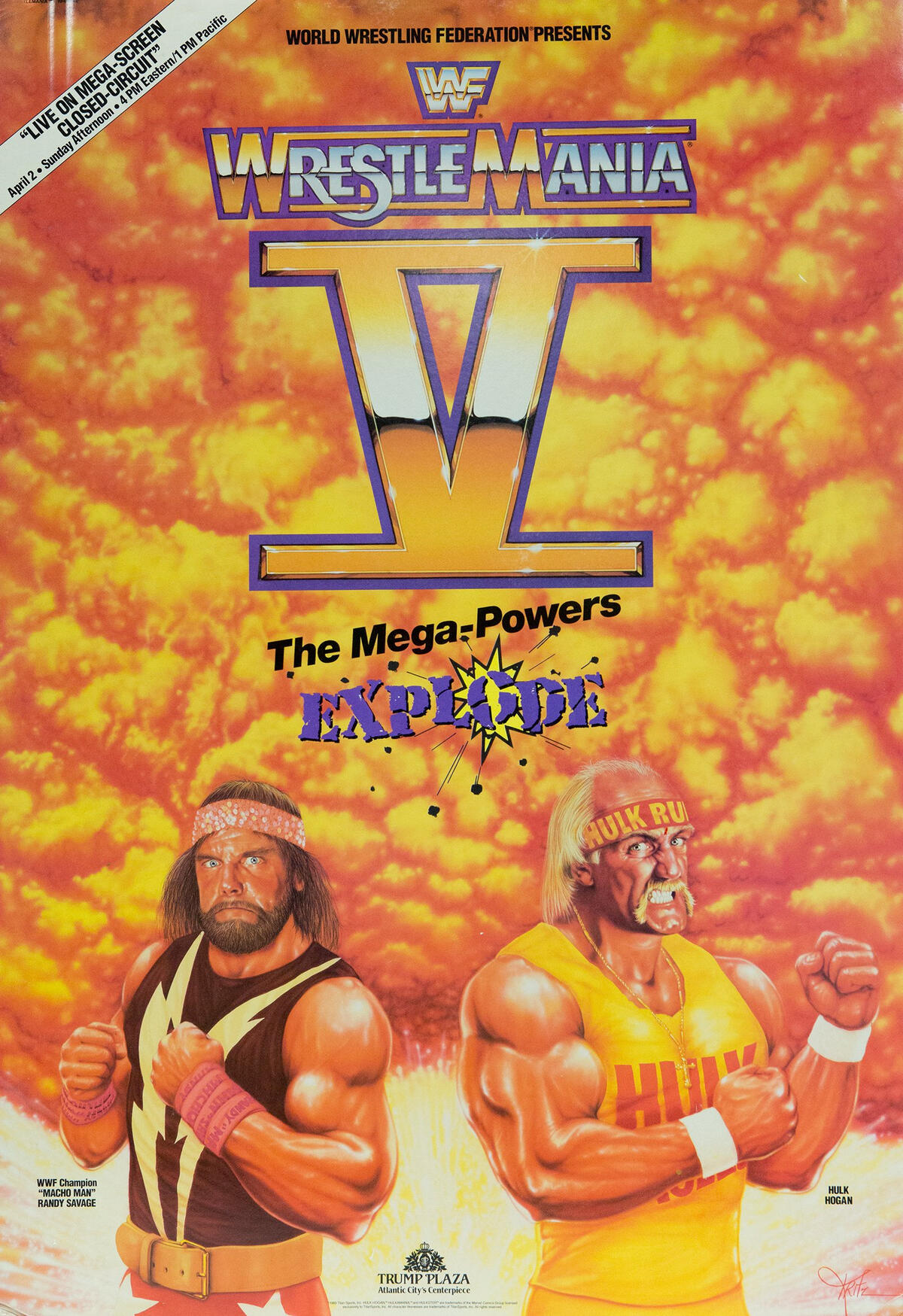 WWE Wrestlemania 40 Poster By TheOlderDog V2 by WWETheOlderDog on
