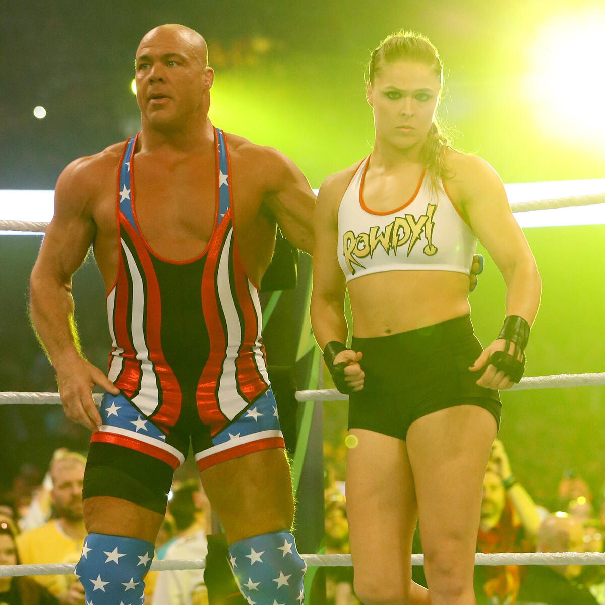 Kurt Angle and Ronda Rousey vs image