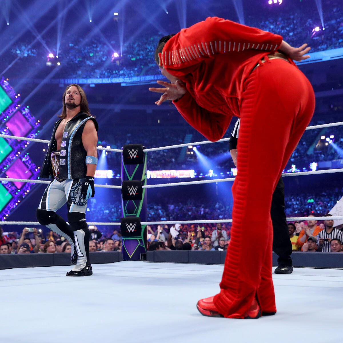  WWE Wrestlemania AJ Styles vs Shinsuke Nakamura 2-Pack