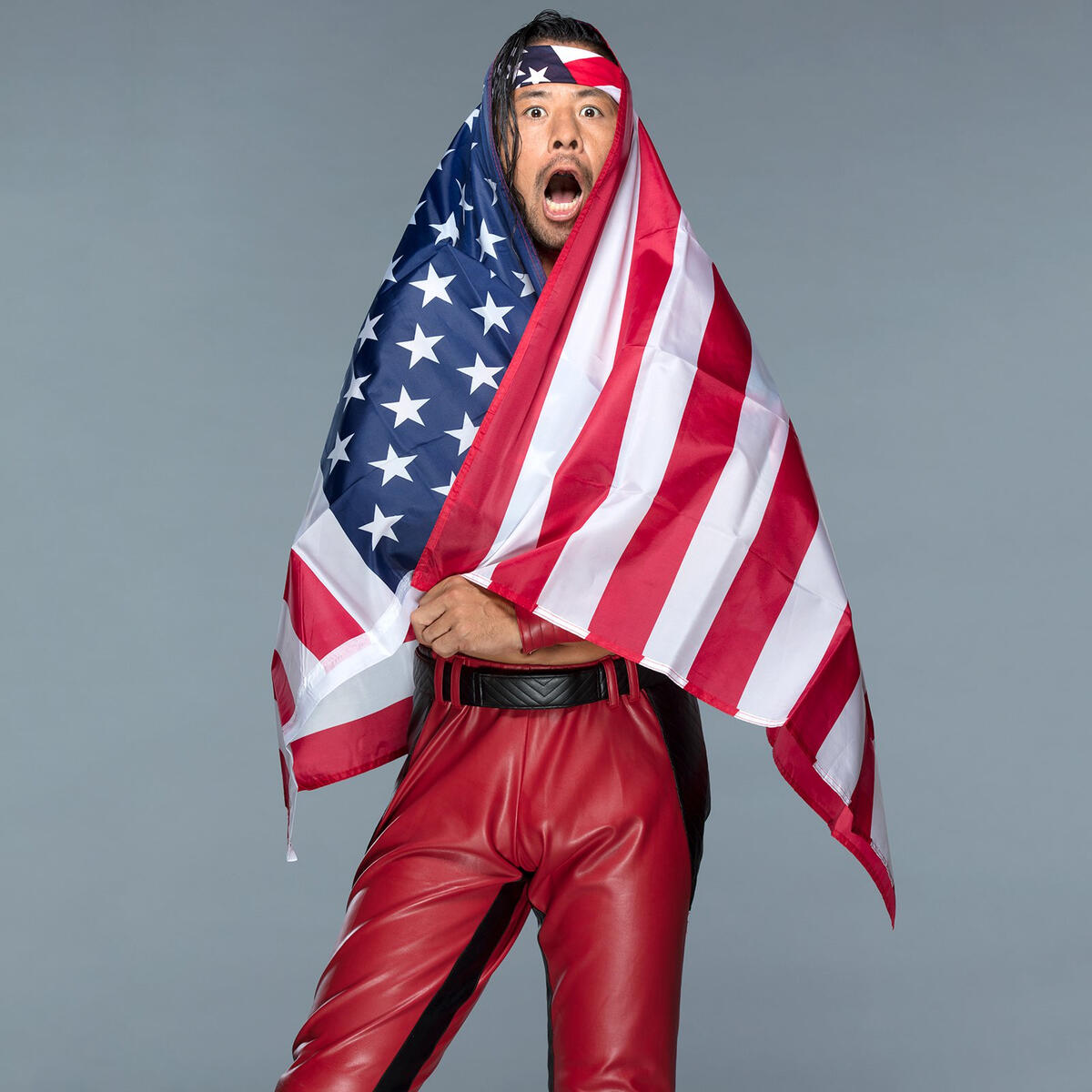 Shinsuke Nakamura celebrates the United States of Nak-America