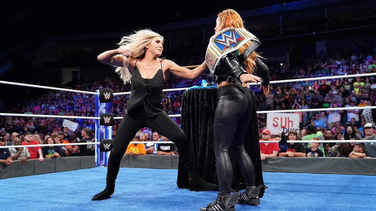 Charlotte suddenly attacks Becky!