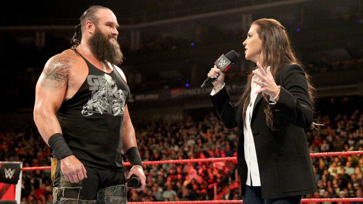 He also wants to pick the stipulations for the matches, and Stephanie agrees.