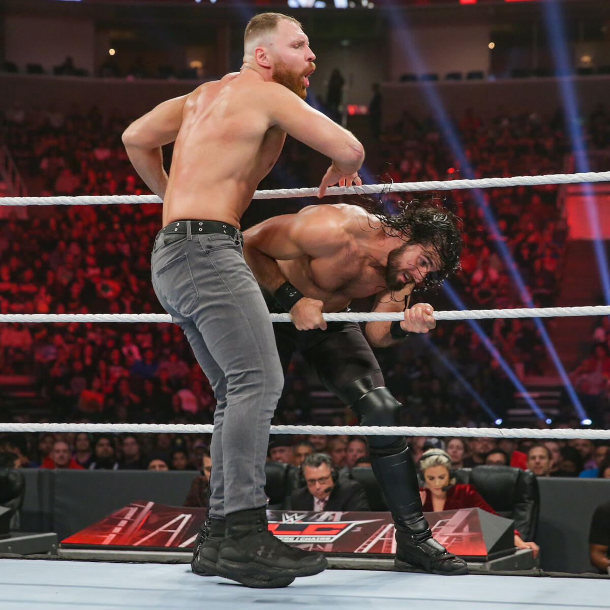 Seth Rollins Vs. Dean Ambrose - Intercontinental Championship Match ...