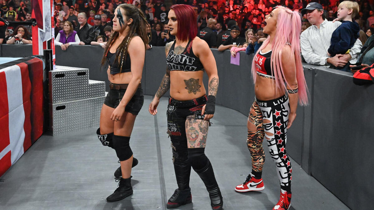 Nikki Cross Bayley Natalya Vs The Riott Squad Photos Wwe